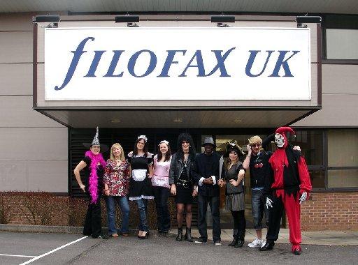 Staff at Filofax in Burgess Hill dress up for Comic Relief