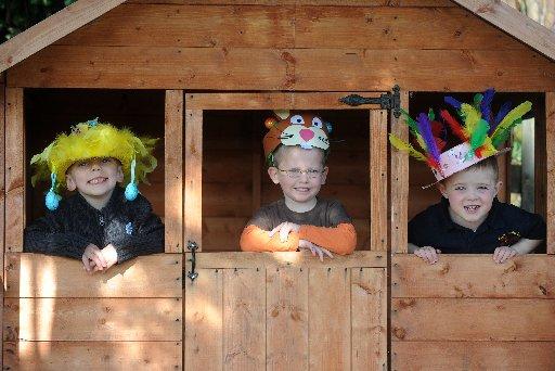 l-r Ethan Martin, 3, Daniel Wales, 4 and Archie Strong, 4 from Telscombe Cliffs Nursery