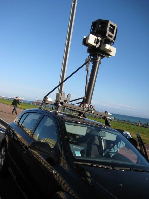 Caught on camera - the Google Streetview car 
