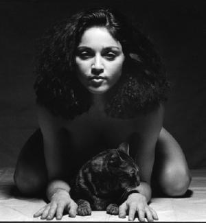 SULTRY: One of the photos of a then unknown Madonna