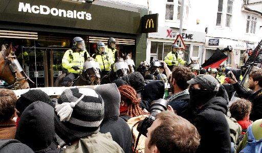 The confrontation outside McDonald's