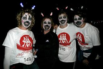 Hundreds of women took part in the annual 13-mile Martlets Midnight Walk on Friday night.
