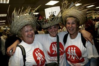 Hundreds of women took part in the annual 13-mile Martlets Midnight Walk on Friday night.
