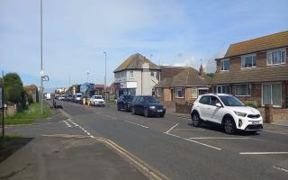 Two mile traffic queues on main seafront road after crash - live updates