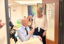 The couple married in a civil ceremony at Worthing Hospital