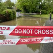 Flooding in Portsmouth Lane, Haywards Heath