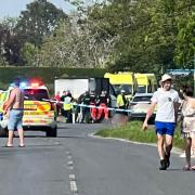 A man remains in hospital with serious injuries after being airlifted from the scene of a crash