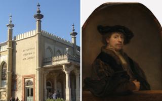 Rembrandt's Self Portrait at the Age of 34 will go on display in Brighton on Friday