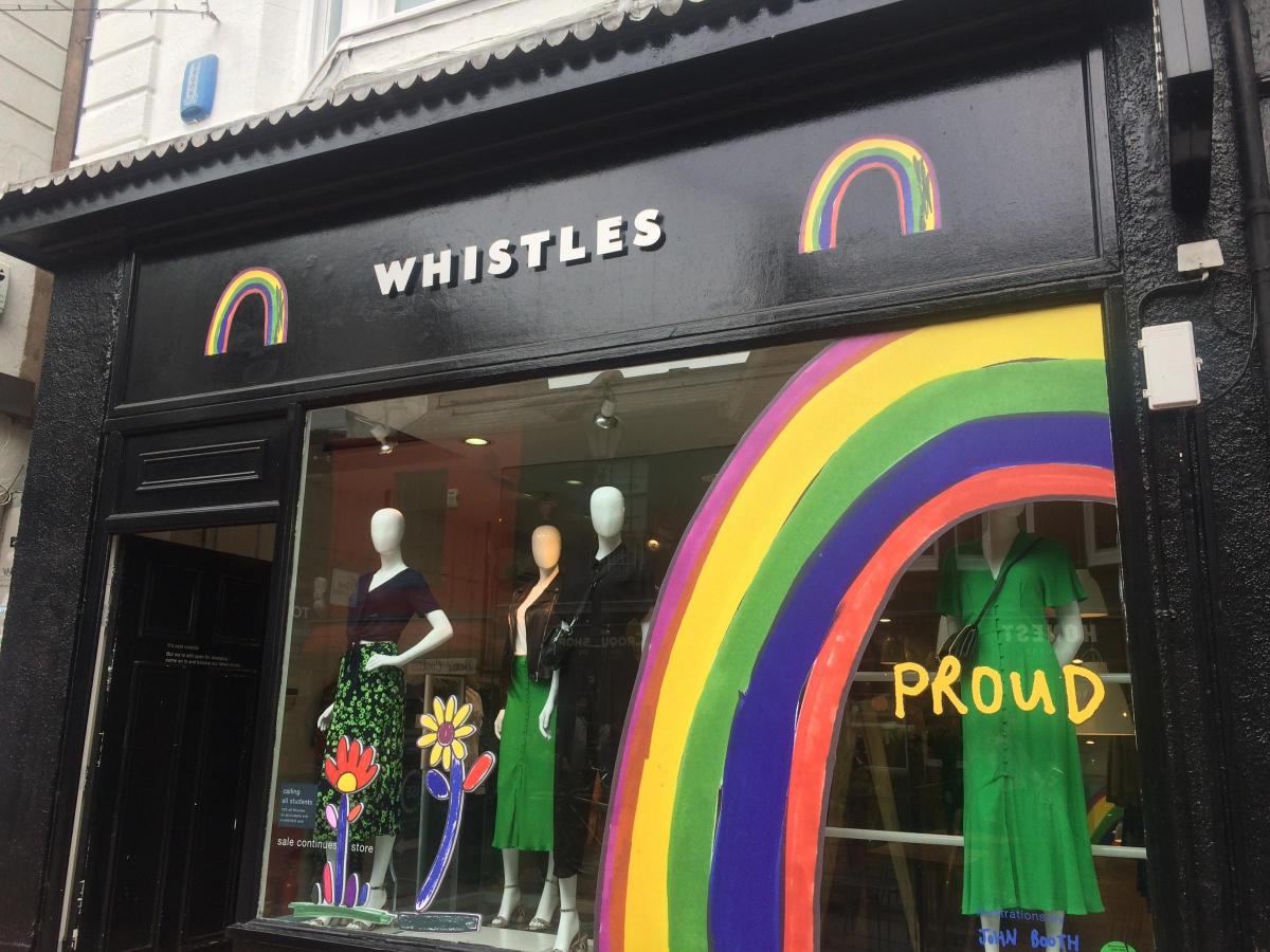 Brighton businesses celebrate Pride with displays
