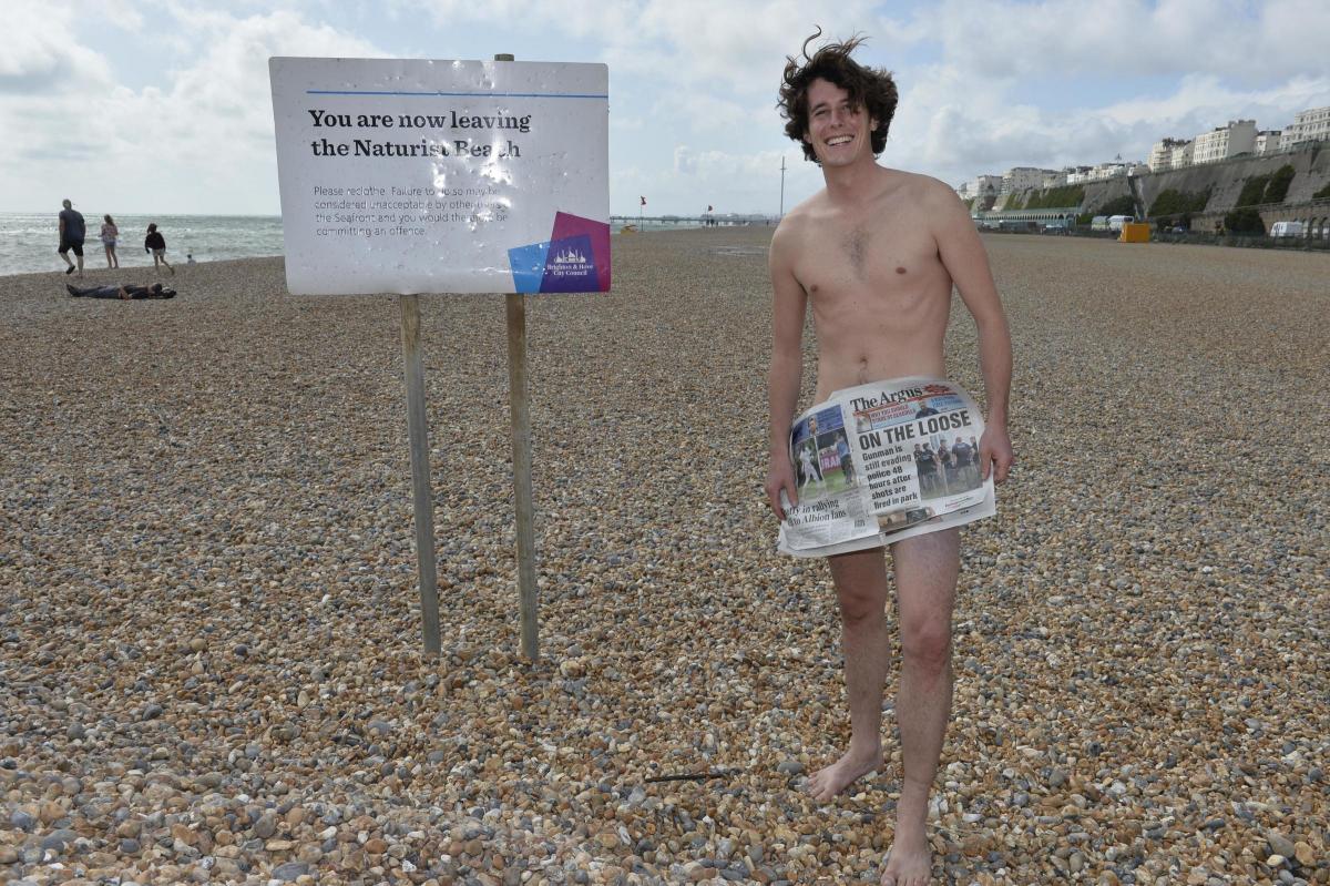 Argus Reporter Puts On His Birthday Suit For Brighton Nudist Beach Anniversary The Argus
