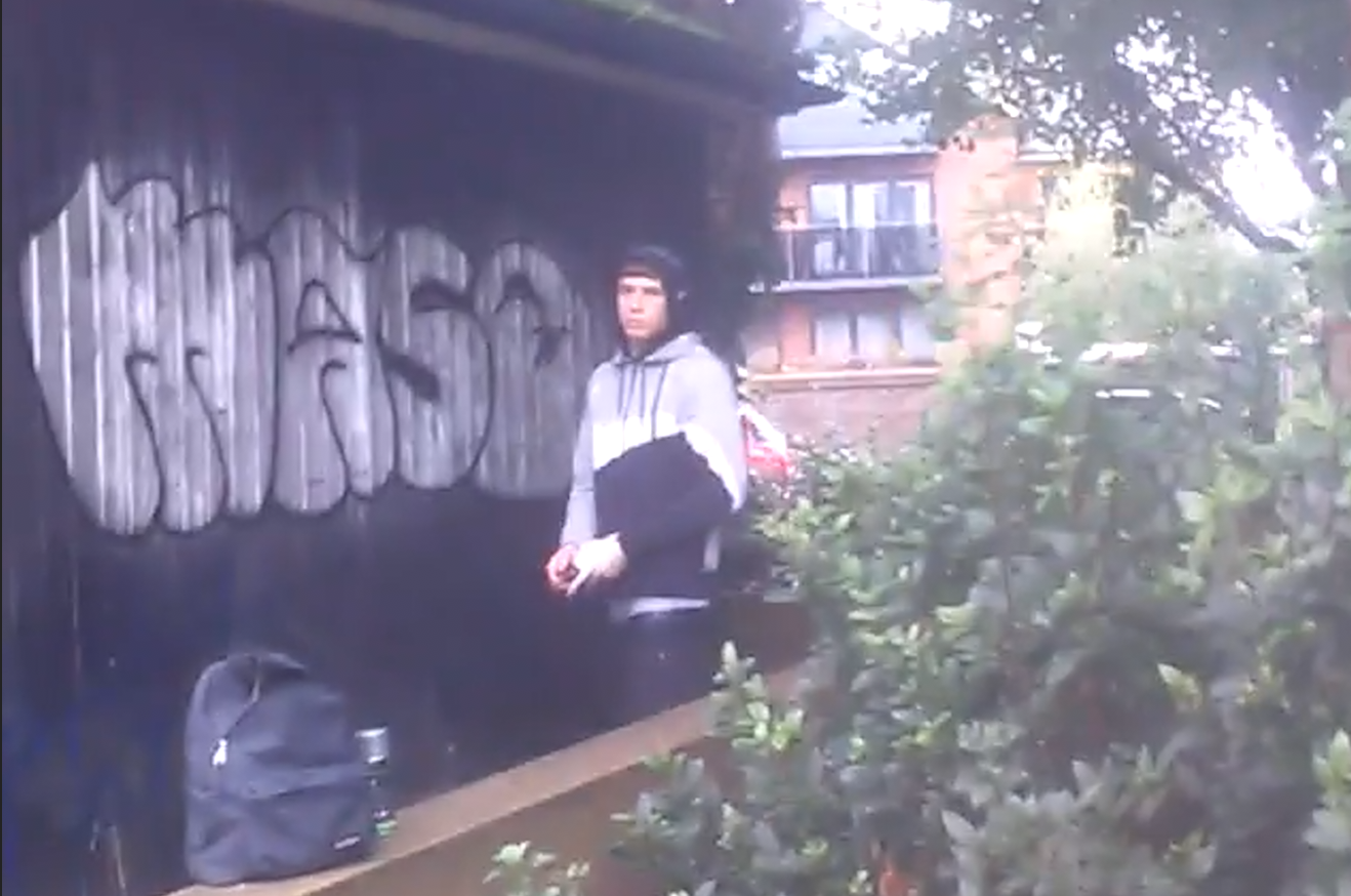 Do you know this Brighton graffiti tagger caught on camera?