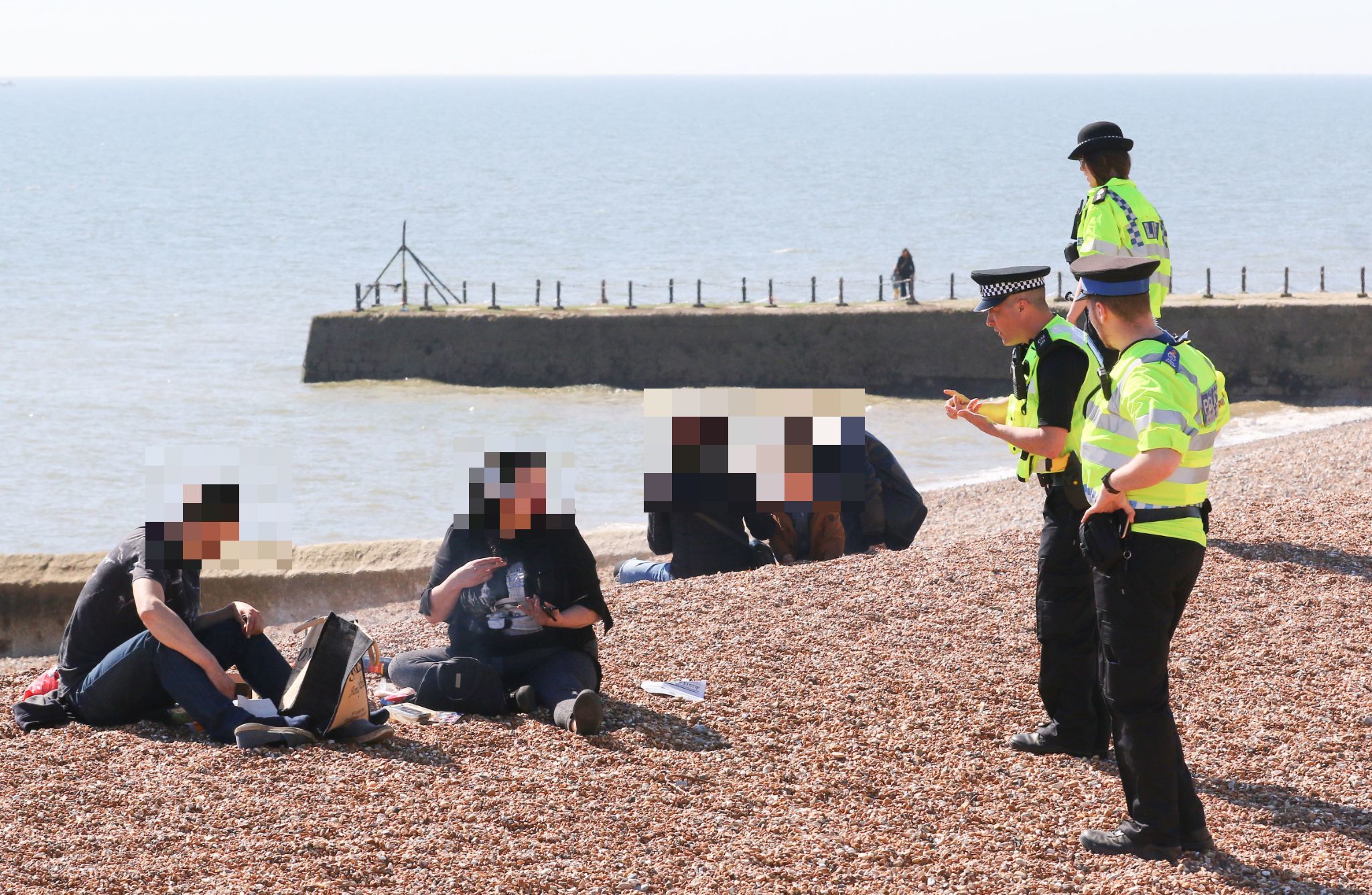 Pair told off by police for having BBQ on Brighton beach