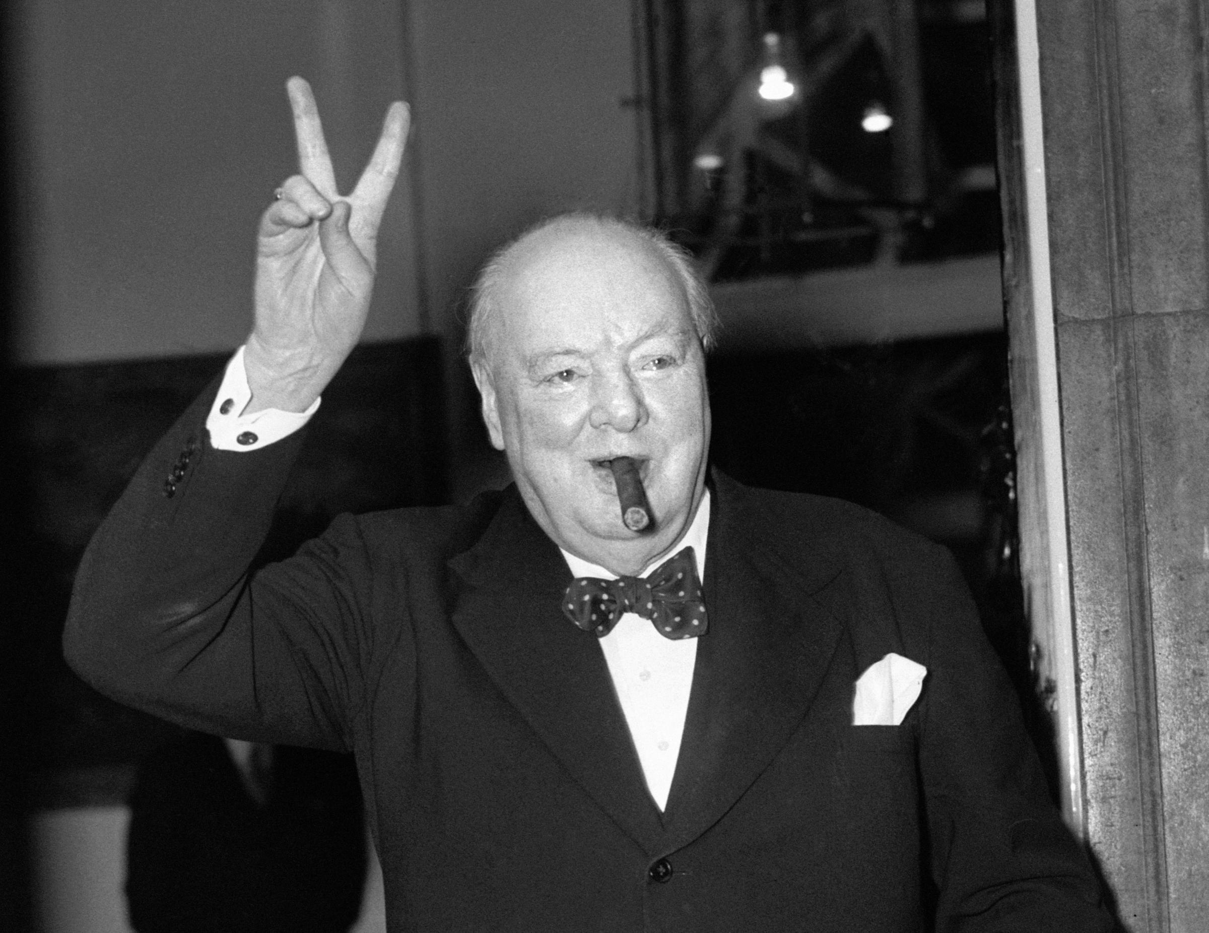 Embargoed to 0001 Thursday July 20..File photo dated 17/09/54 of Sir Winston Churchill, as Winston Churchill sought to block the release of secret Second World War documents revealing Nazi plans to install the Duke of Windsor as king in the event of a suc