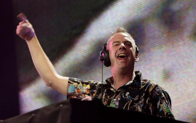 File photo dated 05/07/08 of Fatboy Slim (aka Norman Cook) performs on the Main Stage during the third day of the O2 Wireless Festival in Hyde Park, London. Fatboy Slim is to hold a free concert in his home town of Brighton for thousands of emergency serv