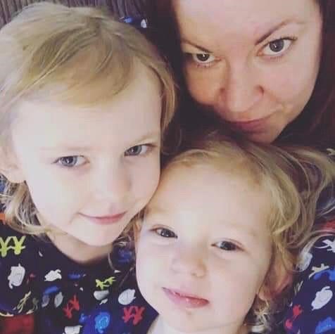 Kelly Fitzgibbons with daughters Ava and Alexi, died in Woodmancote, Sussex, near Chichester in March 2020