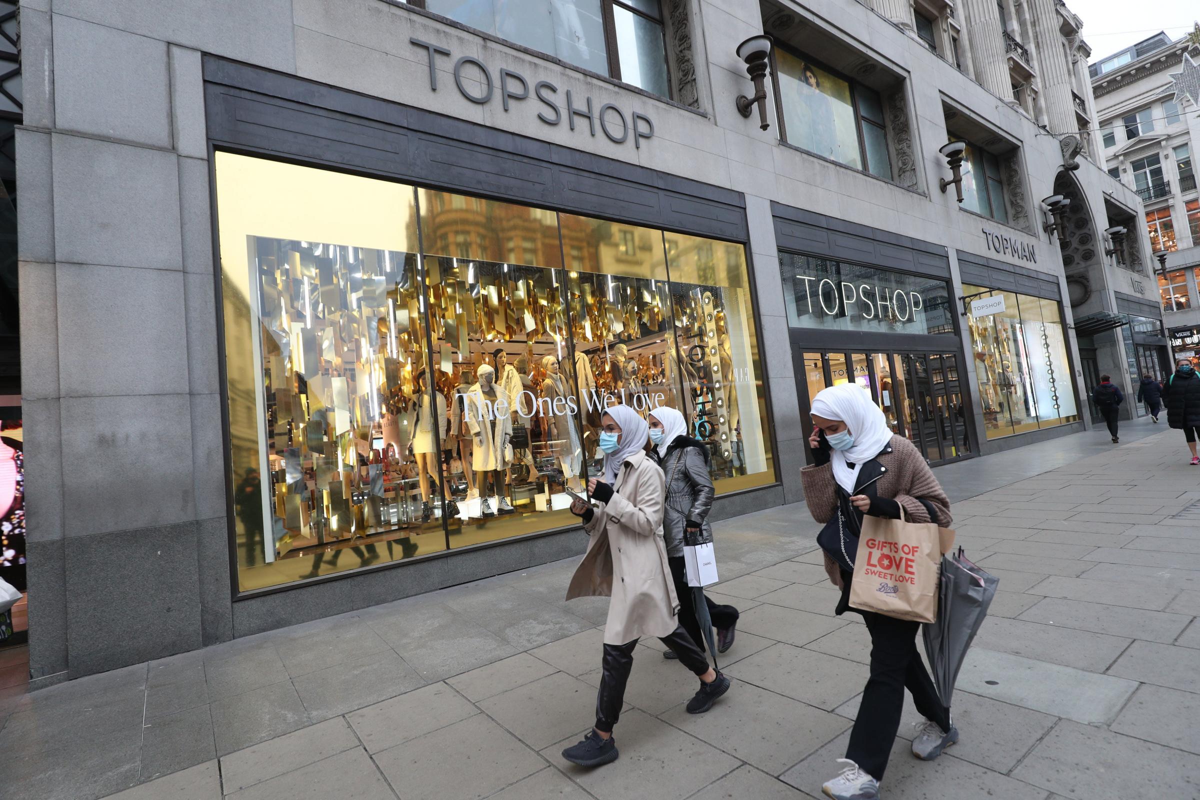 A general view of the Topshop store on Oxford Street. Plans for an emergency multimillion-pound loan to Sir Philip Greens struggling Arcadia Group, of which Topshop is a part of, have reportedly fallen through. PA Photo. Picture date: Monday November 30