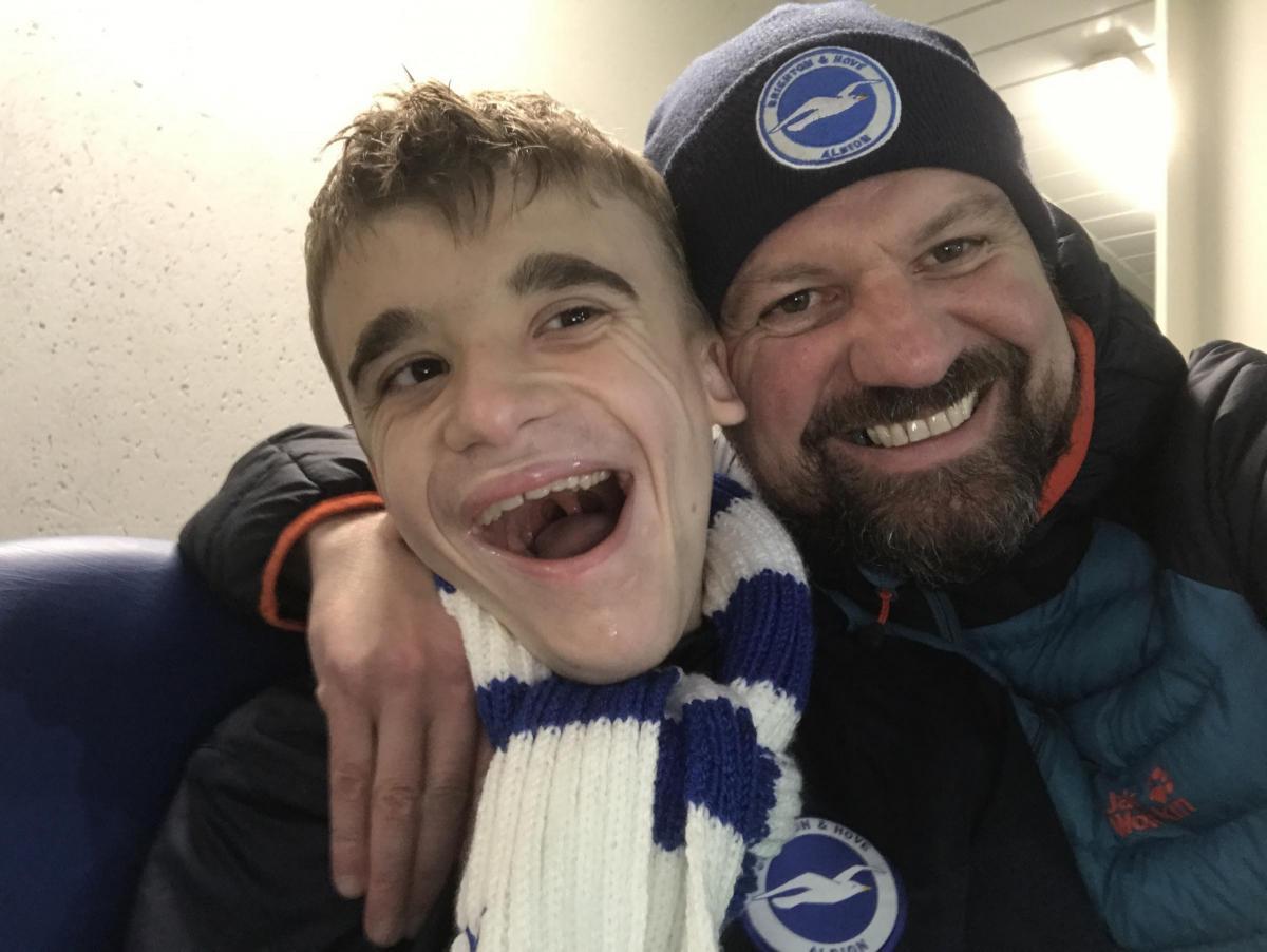 The Mighty Fin and his dad Paul Williams have made some beautiful memories at The Amex