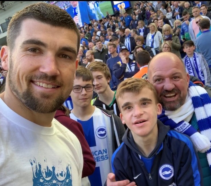 The Mighty Fin and his dad Paul Williams have made some beautiful memories at The Amex