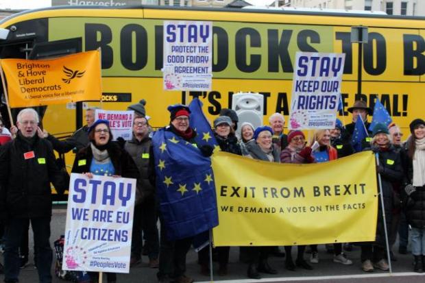 The Argus: Brighton has seen a number of protests against Brexit in recent years