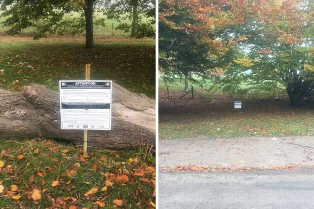 The Argus: Parking signage in Stanmer Park