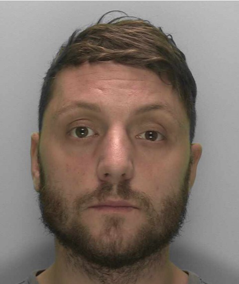 Knifeman Ryan Evans from Crawley was tracked down by PD Polly