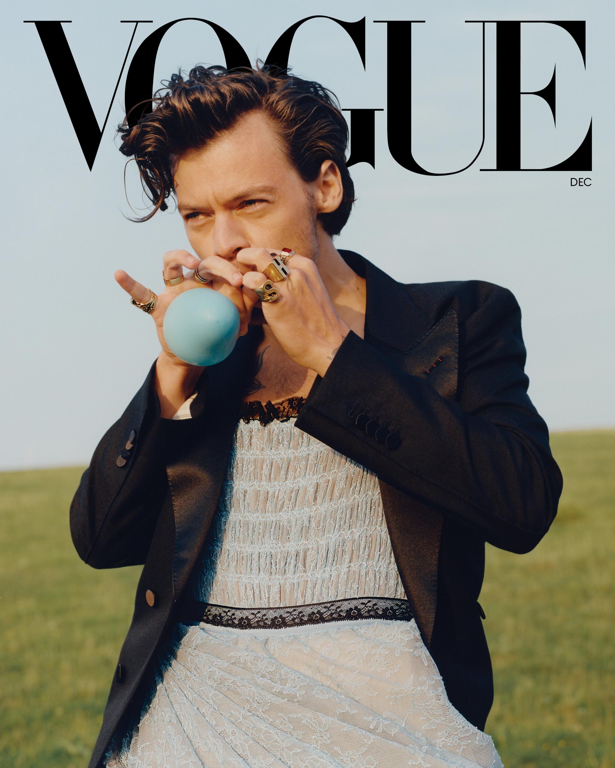 Harry Styles was the first man to appear on the front cover of Vogue