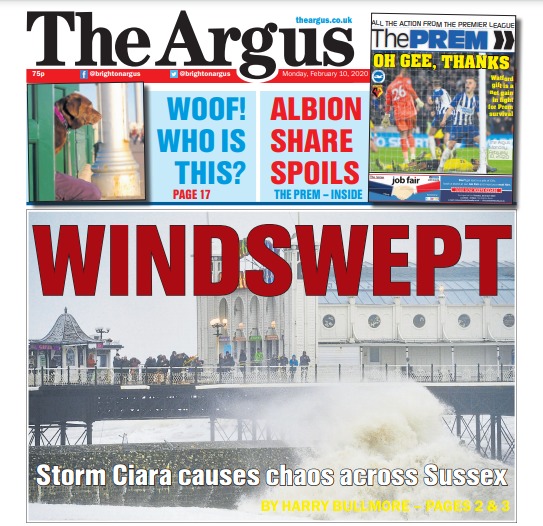 Argus front pages show what happened when coronavirus first hit Brighton and Hove