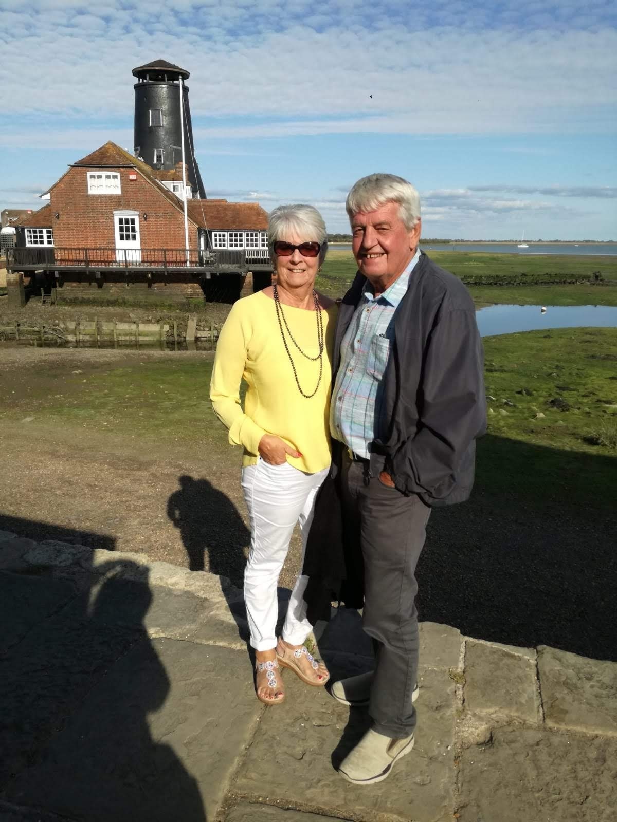 Noreen Wileman pictured here with partner Mike Potter in Bognor