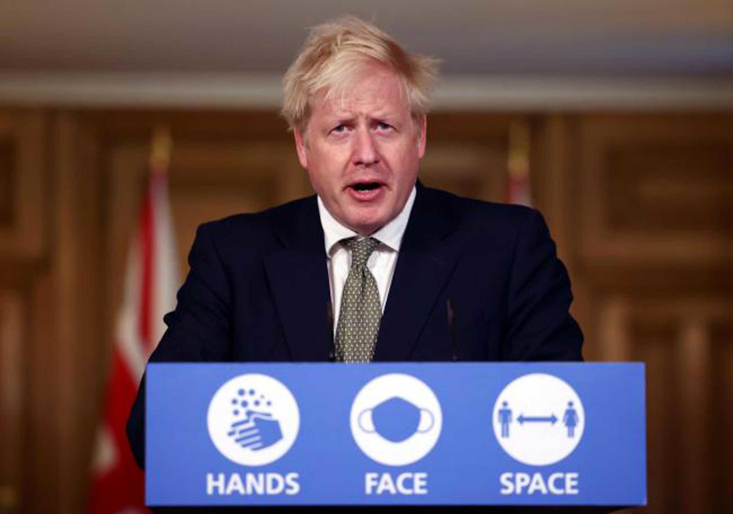 Boris Johnson is leading todays Downing Street press briefing