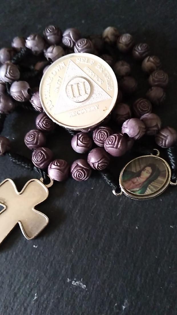 The Argus: The rosary beads that were given to Mel 