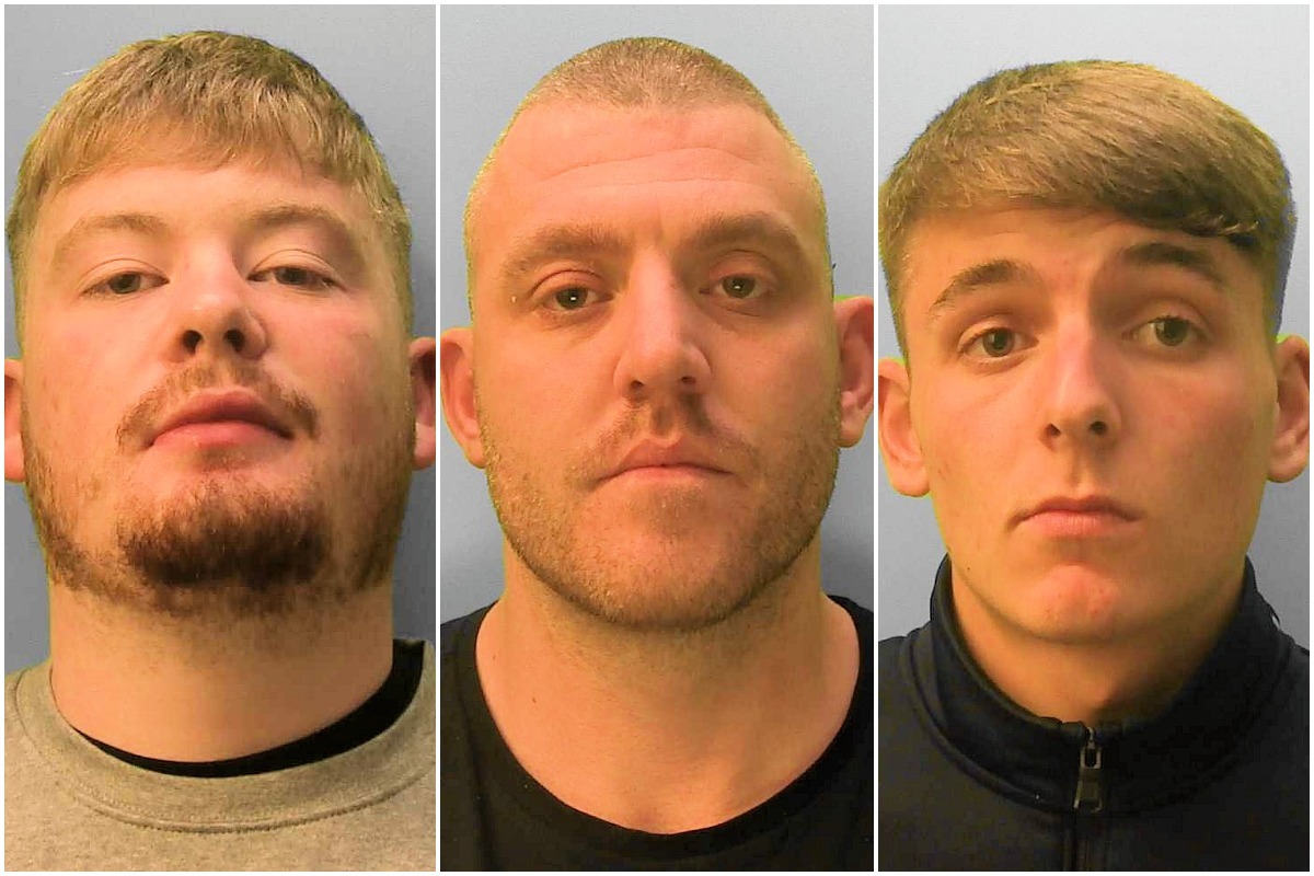 Adam Maxwell, Adam Powney, and Regan White have been jailed for kidnap in Brighton