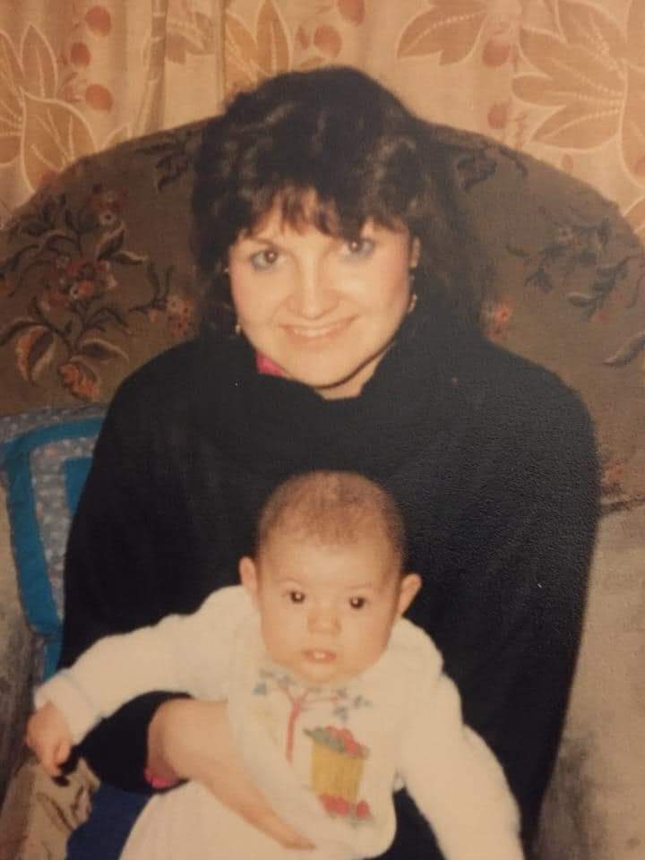 Mother Andrea with Georginas 