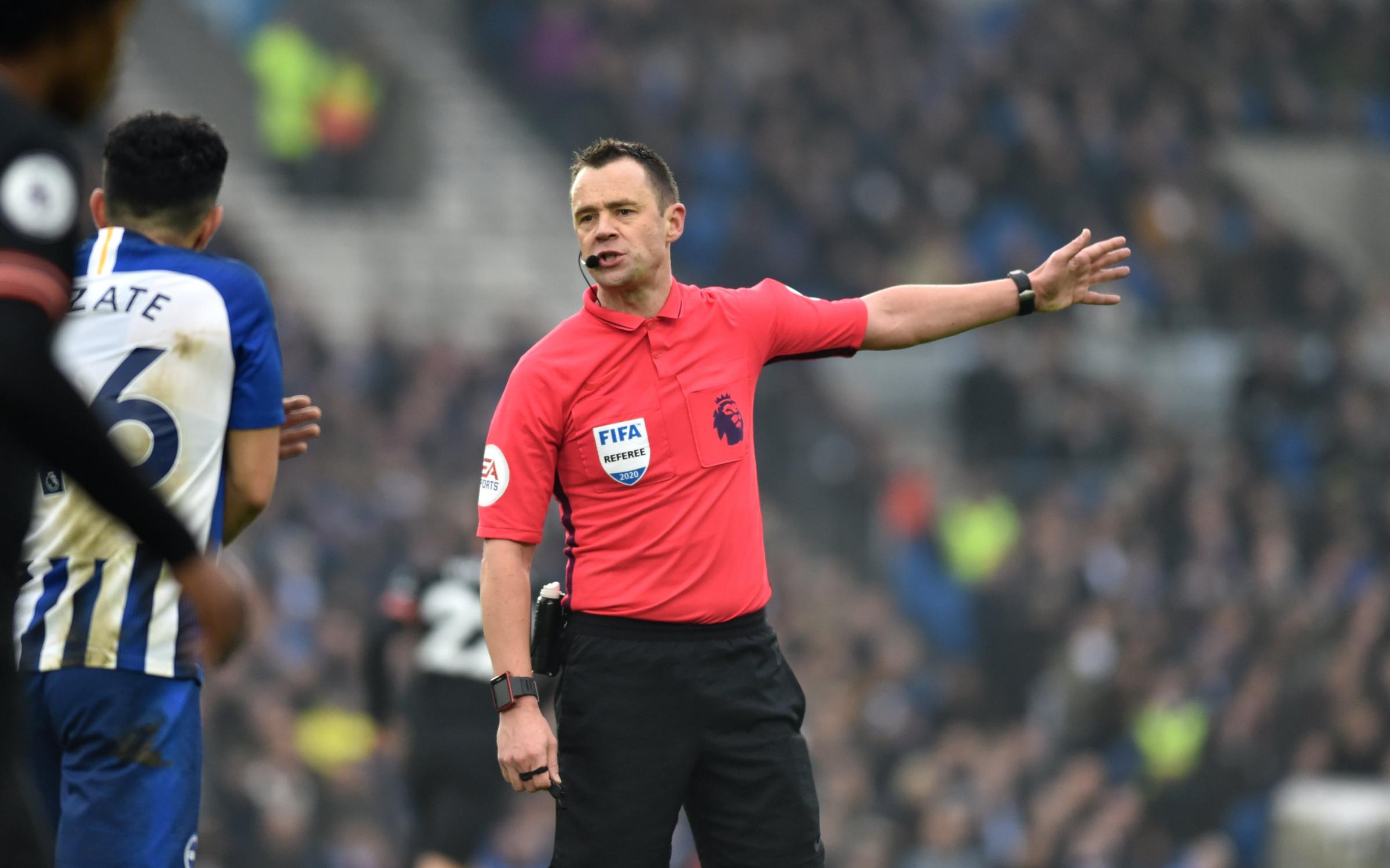 Stuart Attwell is the referee for Albion's clash with Southampton