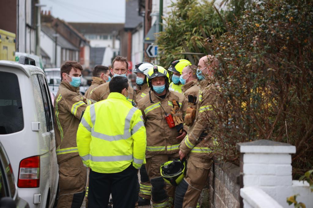 Emergency teams were called to a house fire in West Street, Shoreham