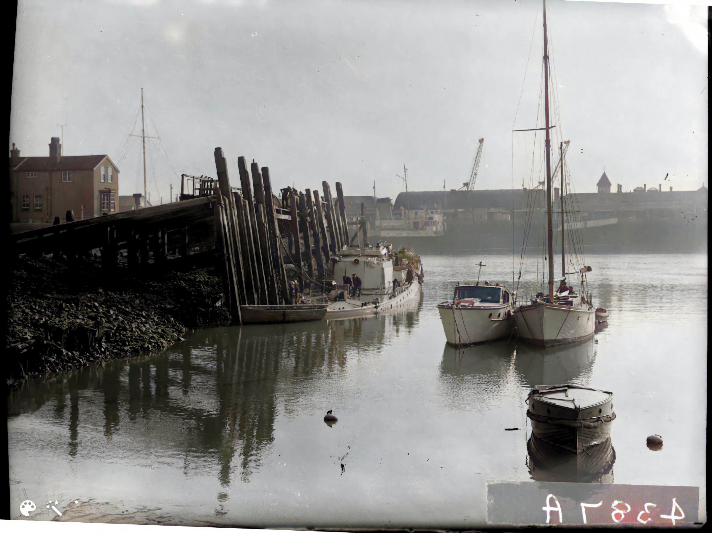 Newhaven Harbour, around 1952