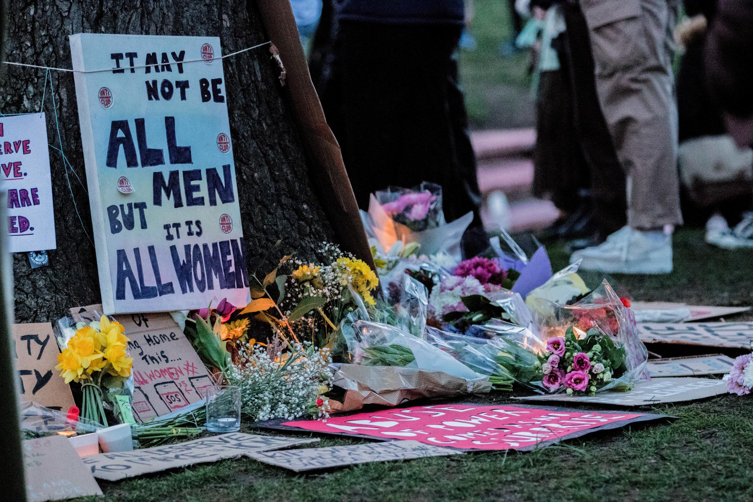 Images show the vigil held in Valley Gardens, Brighton, where police made one arrest and issued eight fines for people breaking coronavirus public health emergency rules not to attend gathings