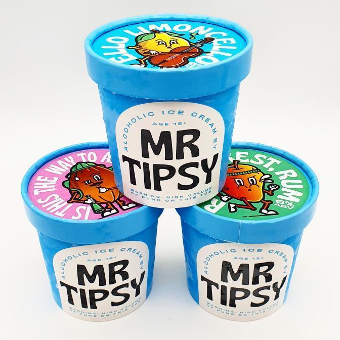 A selection of Mr Tipsy ice creams
