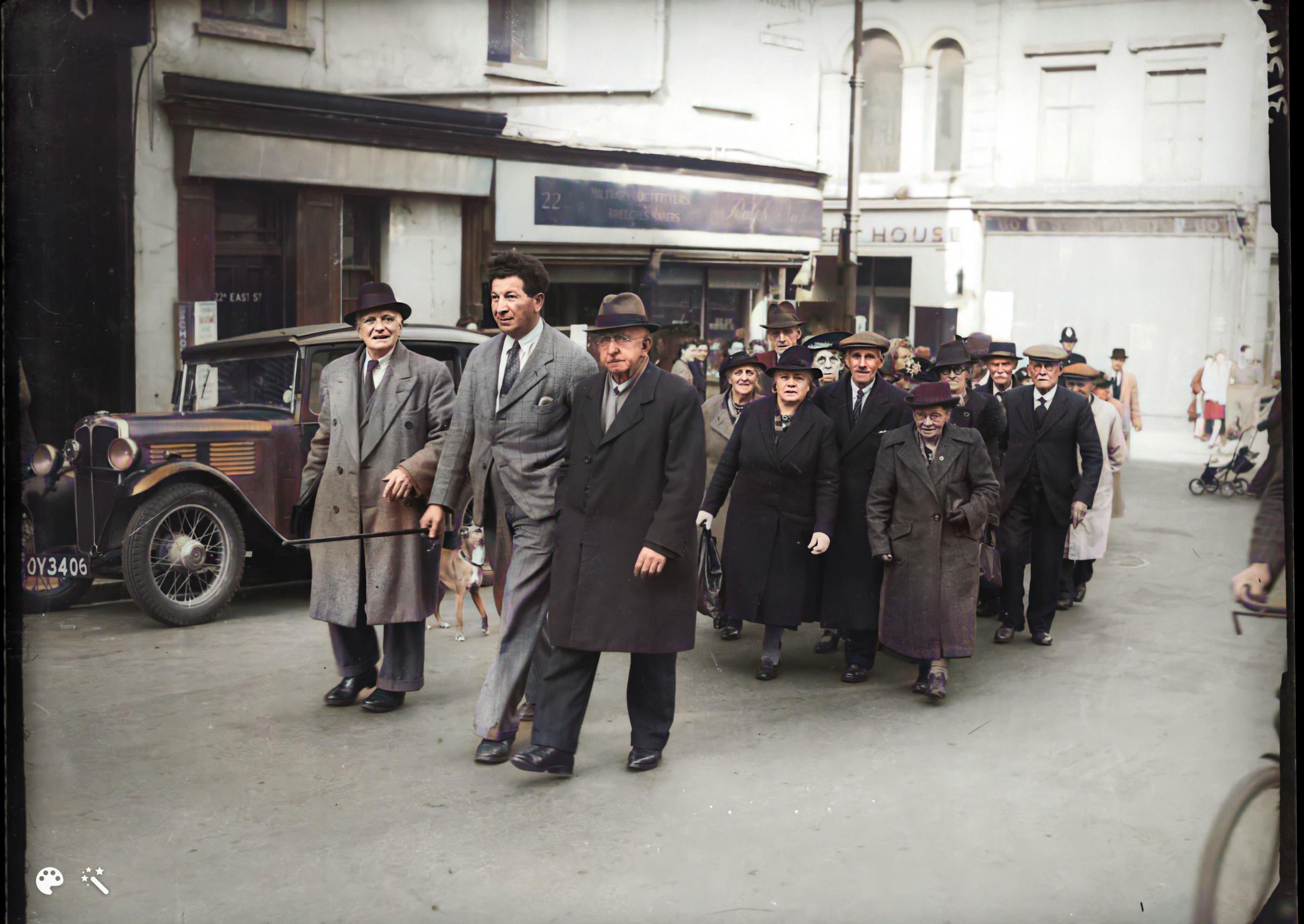 On the march through East Street in 1950