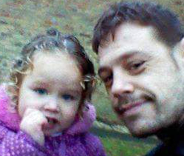 Daniel Weyman with his daughter Ruby