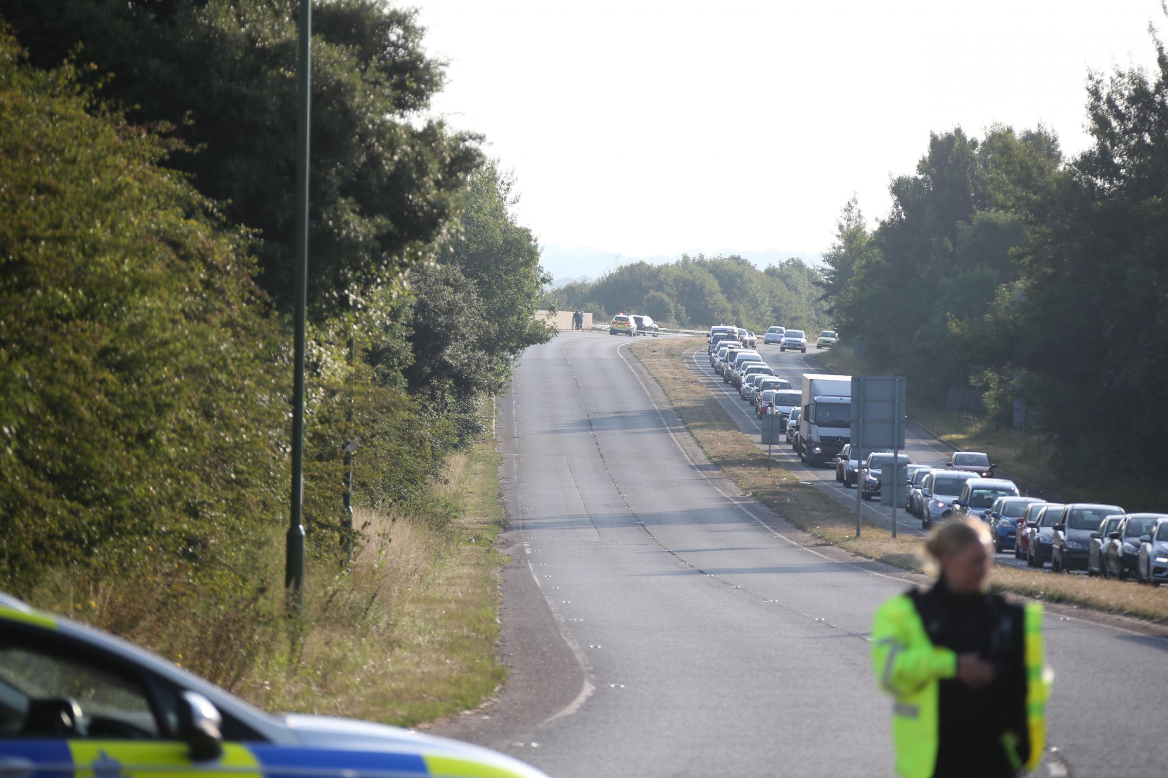 James MacKie is accused of causing death by either dangerous or careless driving after cyclist Simon Jones, 48, died on the A259 Worthing Road, Wick