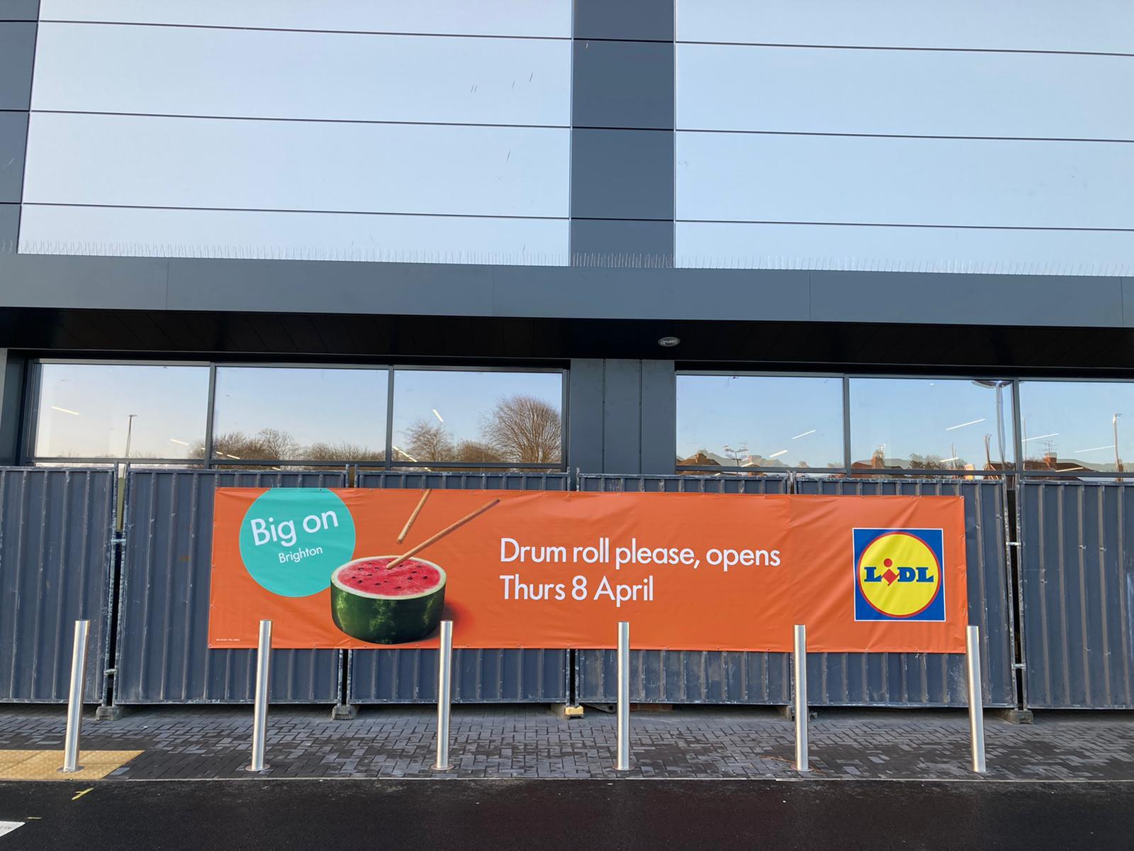 The opening date for a huge new Lidl store in Hove has been confirmed