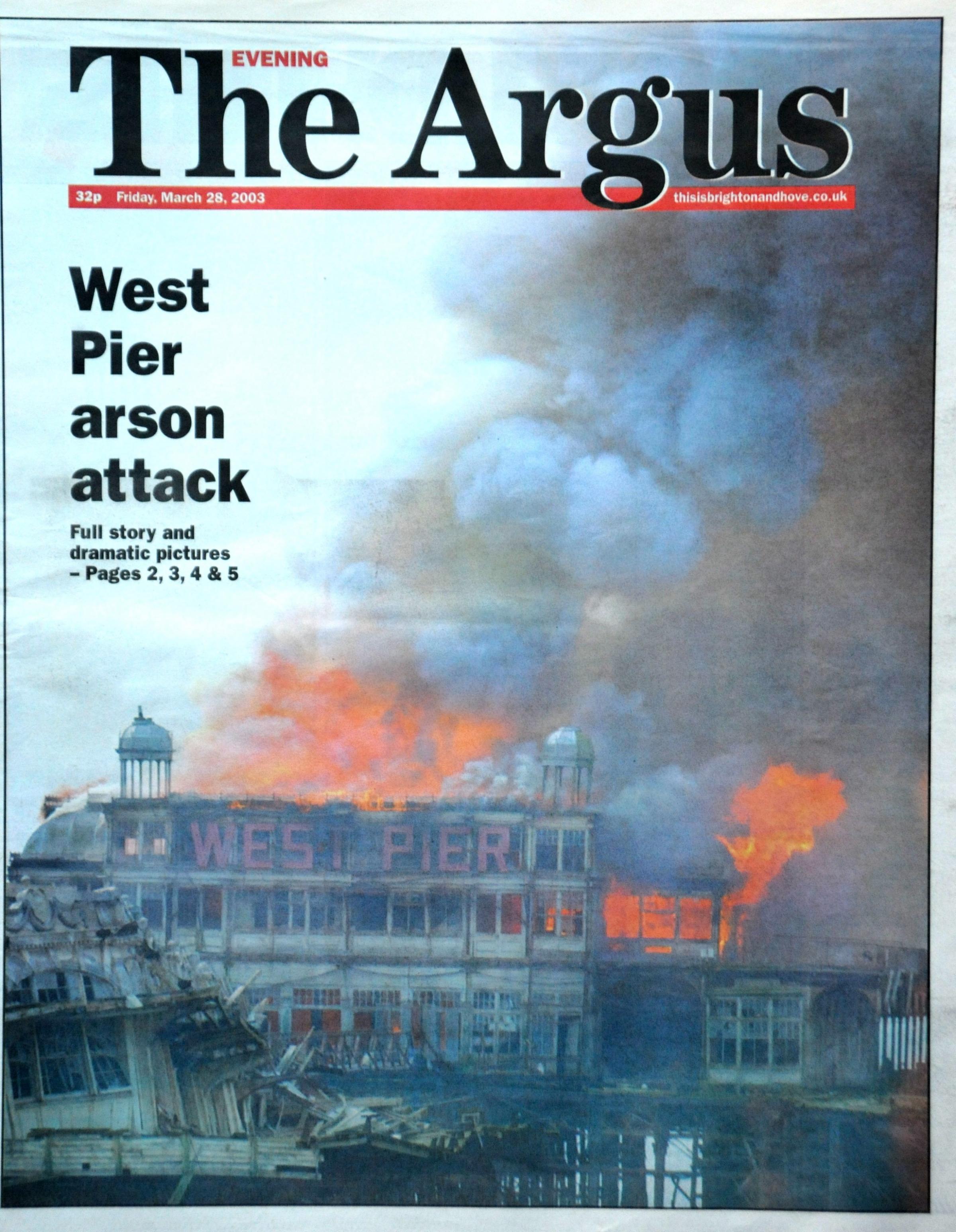 The Argus front page