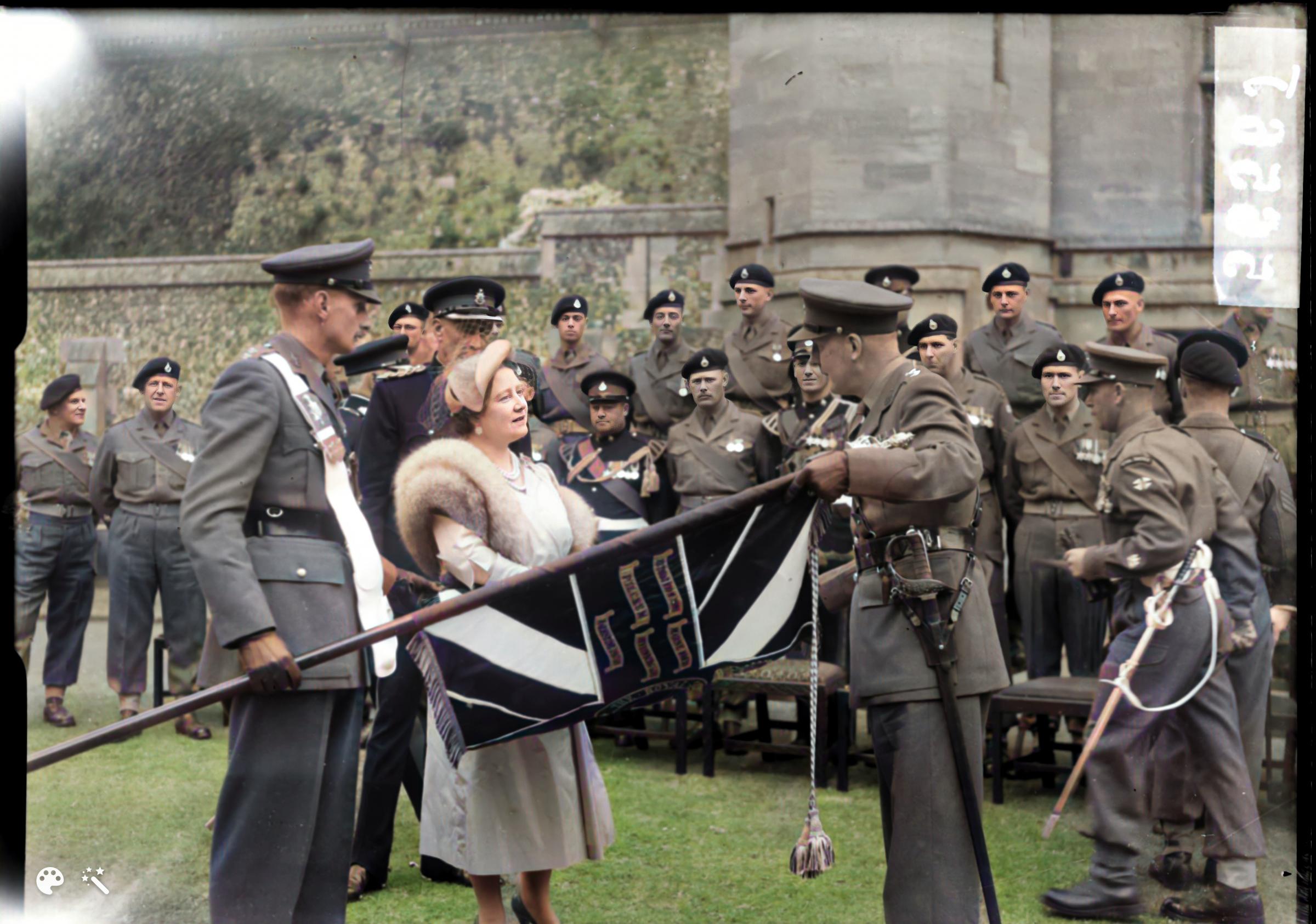 A visit from the Queen Mother, 1951