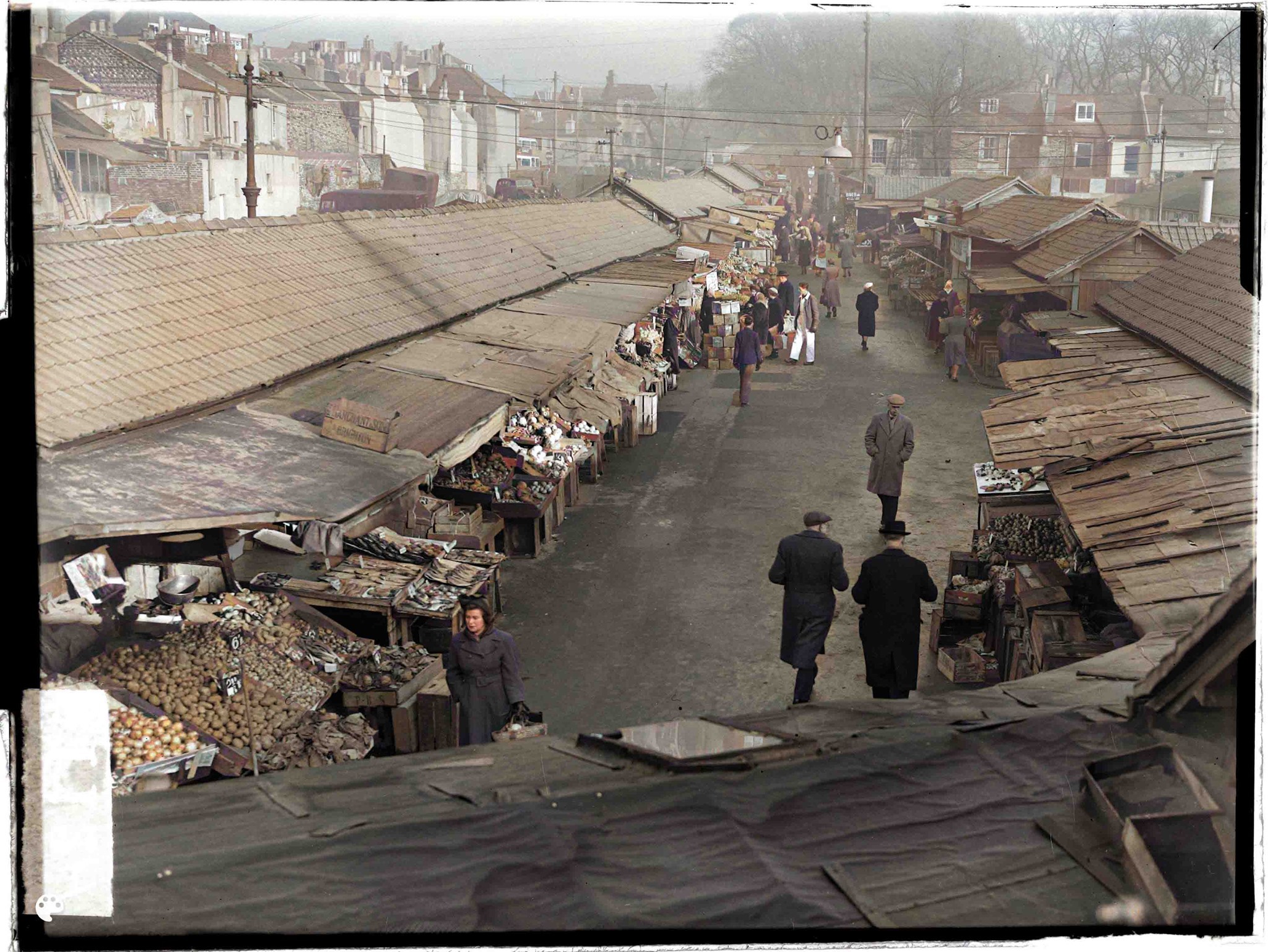 The open market, Brighton, 1953