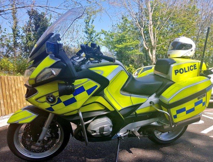 Roads policing officers stopped Freshwater on the A23 as he clocked 100mph