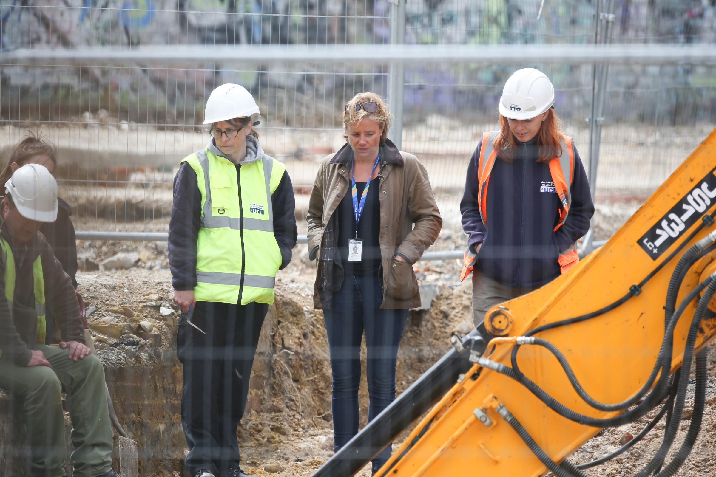 Digging at Anston House in Brighton