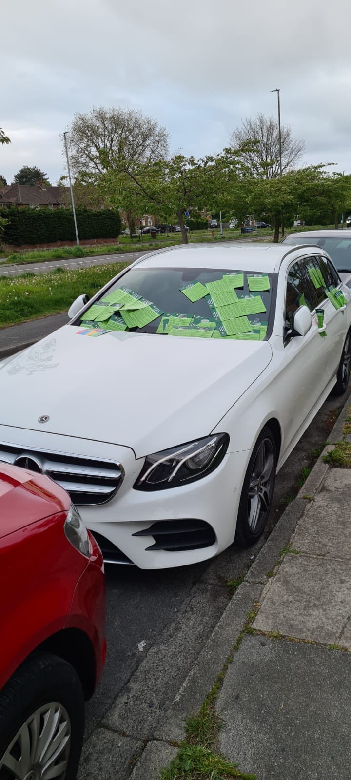 The Pioneer Academys CEO was blocked-in by two cars after visiting Moulsecoomb Primary School yesterday
