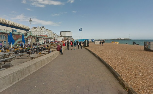 Liam Cottingham admitted assaulting an emergency worker by throwing beer over PC Elaine Benson at Brighton beach
