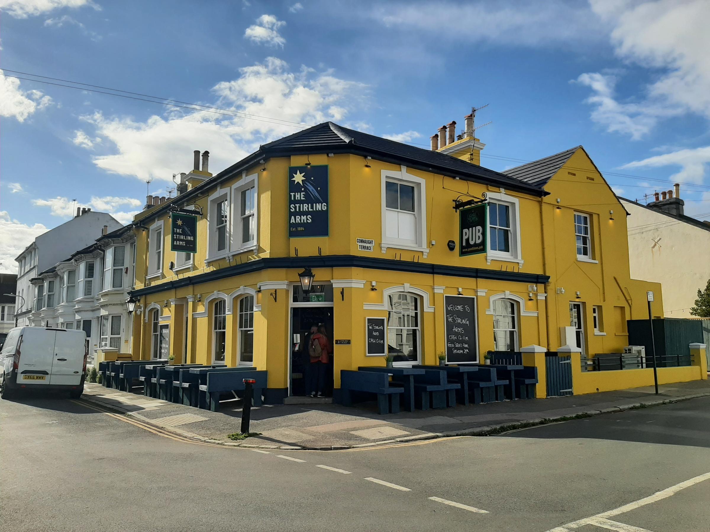 The Stirling Arms has opened in Hove, following a rebranding and new redecoration from the old Foragers pub in Stirling Place, Hove
