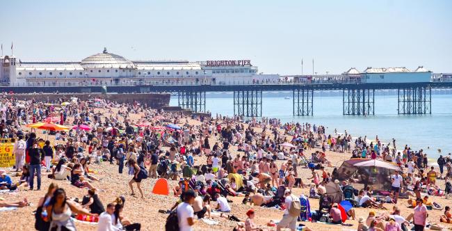 Recent hot weather has seen crowds of people flock to the coast